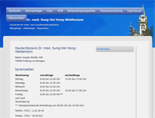Tablet Screenshot of hautarzt-freiburg.com